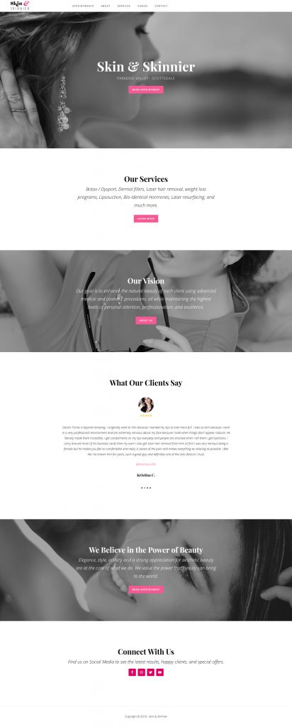 Skin and Skinnier Homepage